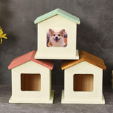 Maxbell Pet Urn Cat or Dog Memorial Box House Shaped Remembrance Gift Pet Memorial Urn pink rooftop