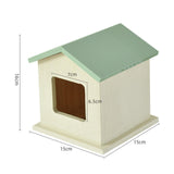 Maxbell Pet Urn Cat or Dog Memorial Box House Shaped Remembrance Gift Pet Memorial Urn green roof