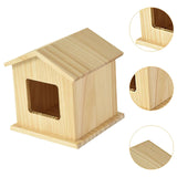 Maxbell Pet Urn Cat or Dog Memorial Box House Shaped Remembrance Gift Pet Memorial Urn beige roof