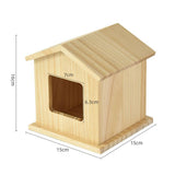 Maxbell Pet Urn Cat or Dog Memorial Box House Shaped Remembrance Gift Pet Memorial Urn beige roof