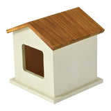 Maxbell Pet Urn Cat or Dog Memorial Box House Shaped Remembrance Gift Pet Memorial Urn brown rooftop