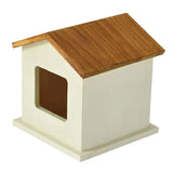 Maxbell Pet Urn Cat or Dog Memorial Box House Shaped Remembrance Gift Pet Memorial Urn brown rooftop