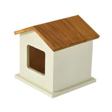 Maxbell Pet Urn Cat or Dog Memorial Box House Shaped Remembrance Gift Pet Memorial Urn brown rooftop