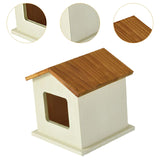 Maxbell Pet Urn Cat or Dog Memorial Box House Shaped Remembrance Gift Pet Memorial Urn brown rooftop