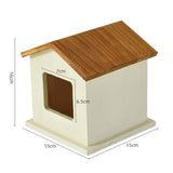 Maxbell Pet Urn Cat or Dog Memorial Box House Shaped Remembrance Gift Pet Memorial Urn brown rooftop