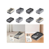 Maxbell Cat Litter Easy to Clean Anti for Small and Large Cats Cat Toilet Khaki and L