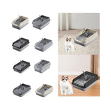 Maxbell Cat Litter Easy to Clean Anti for Small and Large Cats Cat Toilet Khaki and L