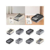 Maxbell Cat Litter Easy to Clean Anti for Small and Large Cats Cat Toilet Khaki and L