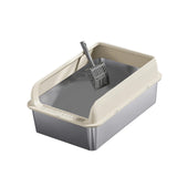 Maxbell Cat Litter Easy to Clean Anti for Small and Large Cats Cat Toilet Khaki and L