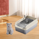 Maxbell Cat Litter Easy to Clean Anti for Small and Large Cats Cat Toilet Khaki and L