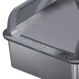 Maxbell Cat Litter Easy to Clean Anti for Small and Large Cats Cat Toilet Dark Grey and L