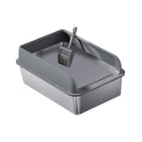 Maxbell Cat Litter Easy to Clean Anti for Small and Large Cats Cat Toilet Dark Grey and L