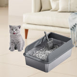 Maxbell Cat Litter Easy to Clean Anti for Small and Large Cats Cat Toilet Dark Grey and L