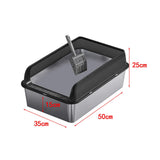 Maxbell Cat Litter Easy to Clean Anti for Small and Large Cats Cat Toilet Black and L