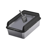 Maxbell Cat Litter Easy to Clean Anti for Small and Large Cats Cat Toilet Black and L