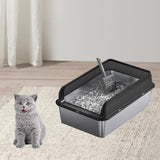 Maxbell Cat Litter Easy to Clean Anti for Small and Large Cats Cat Toilet Black and L