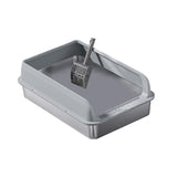 Maxbell Cat Litter Easy to Clean Anti for Small and Large Cats Cat Toilet Light Grey and L