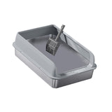 Maxbell Cat Litter Easy to Clean Anti for Small and Large Cats Cat Toilet Light Grey and L