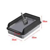 Maxbell Cat Litter Easy to Clean Anti for Small and Large Cats Cat Toilet Black and M