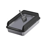 Maxbell Cat Litter Easy to Clean Anti for Small and Large Cats Cat Toilet Black and M