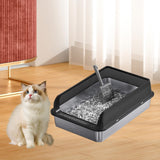 Maxbell Cat Litter Easy to Clean Anti for Small and Large Cats Cat Toilet Black and M