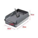 Maxbell Cat Litter Easy to Clean Anti for Small and Large Cats Cat Toilet Dark Grey and M