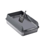 Maxbell Cat Litter Easy to Clean Anti for Small and Large Cats Cat Toilet Dark Grey and M