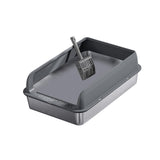 Maxbell Cat Litter Easy to Clean Anti for Small and Large Cats Cat Toilet Dark Grey and M