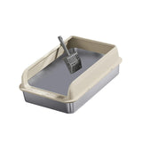 Maxbell Cat Litter Easy to Clean Anti for Small and Large Cats Cat Toilet Khaki and M