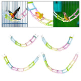 Maxbell Wooden Bird Ladder Bridge Cage Accessories for Budgie Cockatiels Hummingbird 6 Ladders