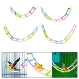 Maxbell Wooden Bird Ladder Bridge Cage Accessories for Budgie Cockatiels Hummingbird 6 Ladders