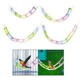 Maxbell Wooden Bird Ladder Bridge Cage Accessories for Budgie Cockatiels Hummingbird 6 Ladders