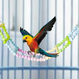 Maxbell Wooden Bird Ladder Bridge Cage Accessories for Budgie Cockatiels Hummingbird 8 Ladders