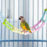 Maxbell Wooden Bird Ladder Bridge Cage Accessories for Budgie Cockatiels Hummingbird 7 Ladders