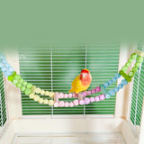 Maxbell Wooden Bird Ladder Bridge Cage Accessories for Budgie Cockatiels Hummingbird 10 Ladders