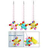 Maxbell Bird Chewing Toy Nest Accessories Cage Bite Toy for Budgies Parakeets Macaws blue