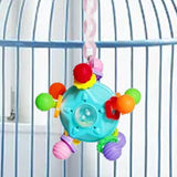 Maxbell Bird Chewing Toy Nest Accessories Cage Bite Toy for Budgies Parakeets Macaws blue