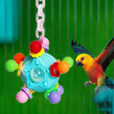 Maxbell Bird Chewing Toy Nest Accessories Cage Bite Toy for Budgies Parakeets Macaws blue