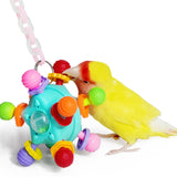 Maxbell Bird Chewing Toy Nest Accessories Cage Bite Toy for Budgies Parakeets Macaws blue