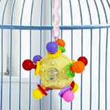 Maxbell Bird Chewing Toy Nest Accessories Cage Bite Toy for Budgies Parakeets Macaws yellow