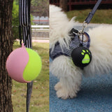 Maxbell Dog Toy Ball Holder with Hook Tennis Ball Holder for Backyard Outdoor Garden Black