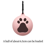 Maxbell Dog Toy Ball Holder with Hook Tennis Ball Holder for Backyard Outdoor Garden Pink