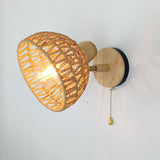 Maxbell Woven Wall Sconce Light Fixture Kitchen Island Porch Farmhouse Wall Lamp E26