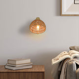 Maxbell Woven Wall Sconce Light Fixture Kitchen Island Porch Farmhouse Wall Lamp E26