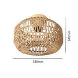 Maxbell Woven Lamp Shade E26 Home Decor Light Cover for Kitchen Bedroom Hotel