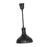 Maxbell Food Heat Lamp Adjustable E27 Hanging Heat Lamp for Fries Fried Food Kitchen black