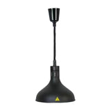 Maxbell Food Heat Lamp Adjustable E27 Hanging Heat Lamp for Fries Fried Food Kitchen black