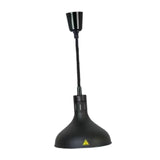 Maxbell Food Heat Lamp Adjustable E27 Hanging Heat Lamp for Fries Fried Food Kitchen black