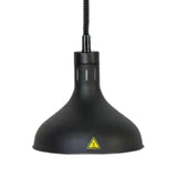 Maxbell Food Heat Lamp Adjustable E27 Hanging Heat Lamp for Fries Fried Food Kitchen black