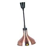 Maxbell Food Heat Lamp Adjustable E27 Hanging Heat Lamp for Fries Fried Food Kitchen Red Bronze